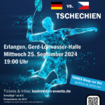 Flyer Länderspiel. ©Vermarktungsgesellschaft Badminton Deutschland mbH